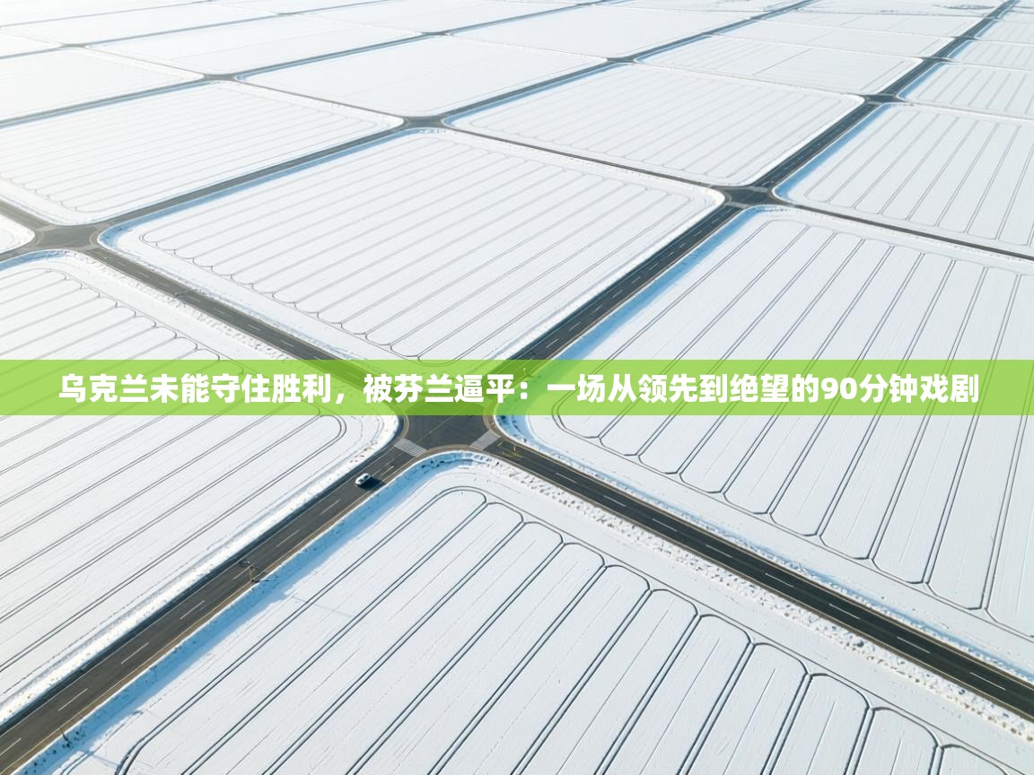 开云体育在线登入-乌克兰未能守住胜利，被芬兰逼平：一场从领先到绝望的90分钟戏剧  第3张